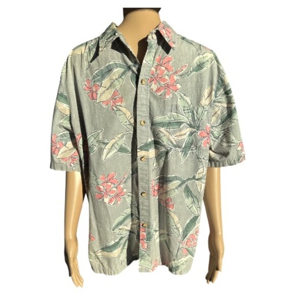 Cooke Street Honolulu Hawaiian Reverse Print Pattern Men's Shirt, Size XL - Picture 1 of 9